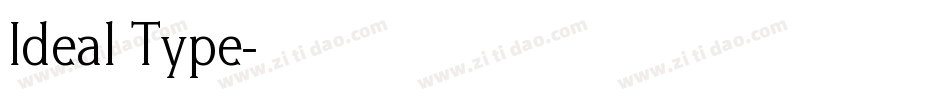 Ideal Type字体转换